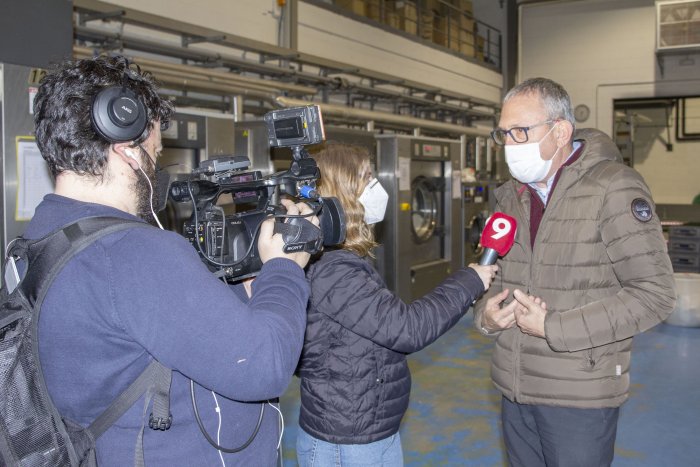 Jaume Castellano, director de Serveis i SAS del CHV, en el moment de la connexió en directe