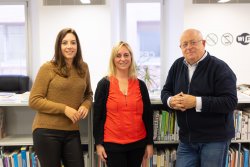 D'esquerra a dreta, Mariona Vilaclara, Anna Formiguera i Xavier Gómez-Batiste