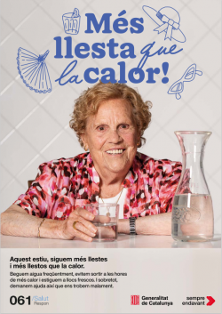 Cartell Campanya estiu 2024 "Més llesta que la calor!"