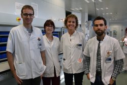 Una representació dels professionals de Farmàcia i Geriatria que participen al projecte